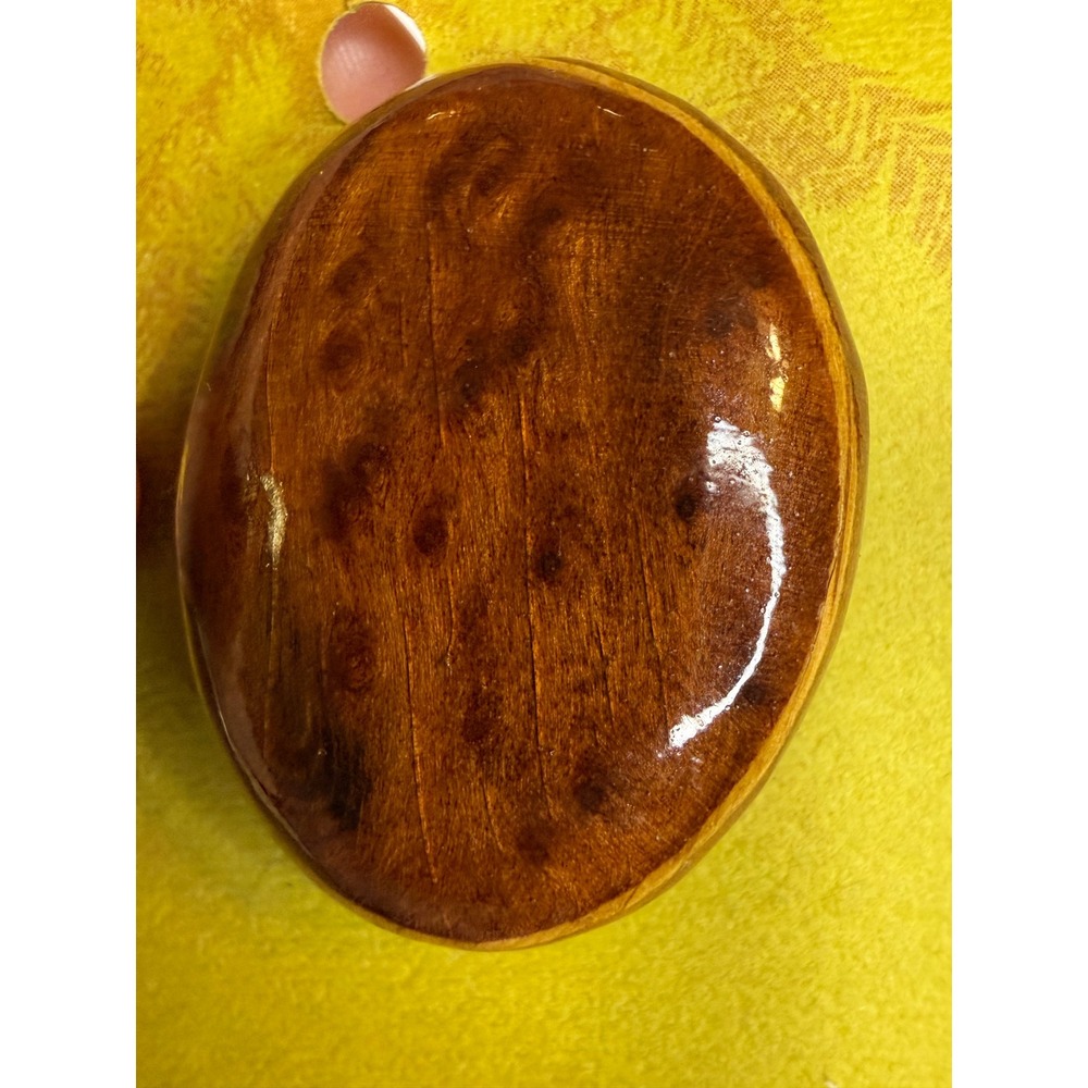 Hand Carved Redwood Burl Brooch Muir Woods National Monument California Pin